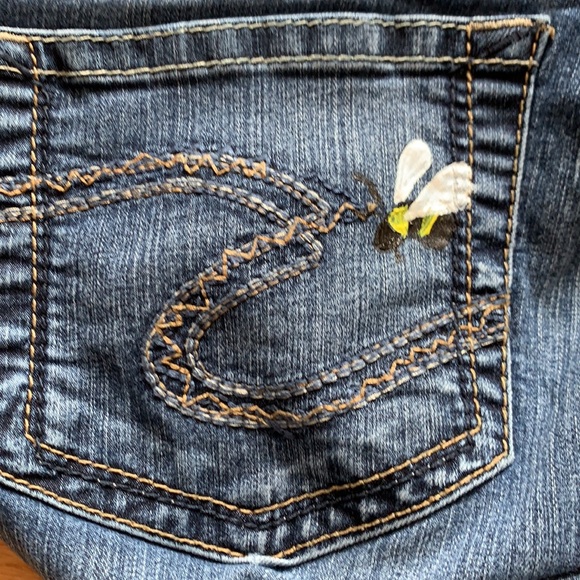 Silver brand jeans Suki size 36 - hand painted - Picture 4 of 5